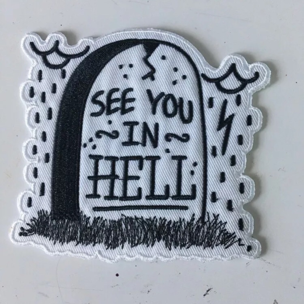 See you in hell patch (iron on)